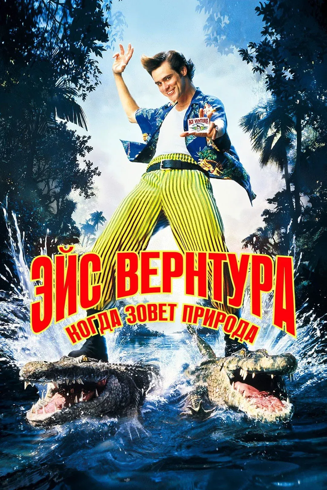 Постер фильма Эйс Вентура 2: Когда зовёт природа