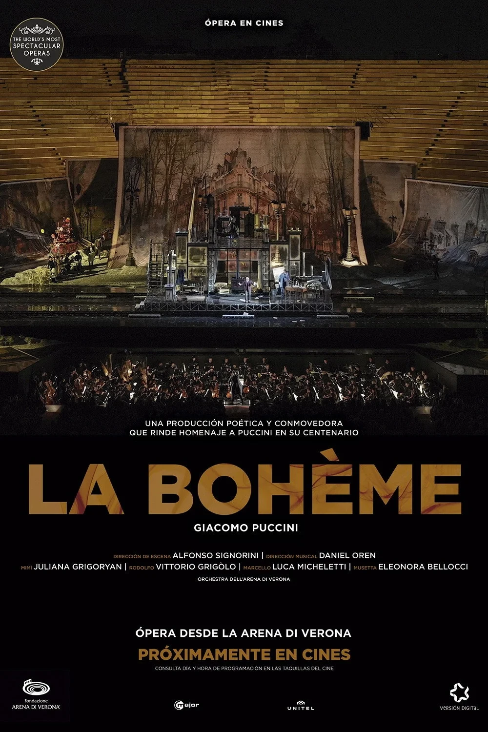 Постер фильма TheatreHD: Арена ди Верона: Богема