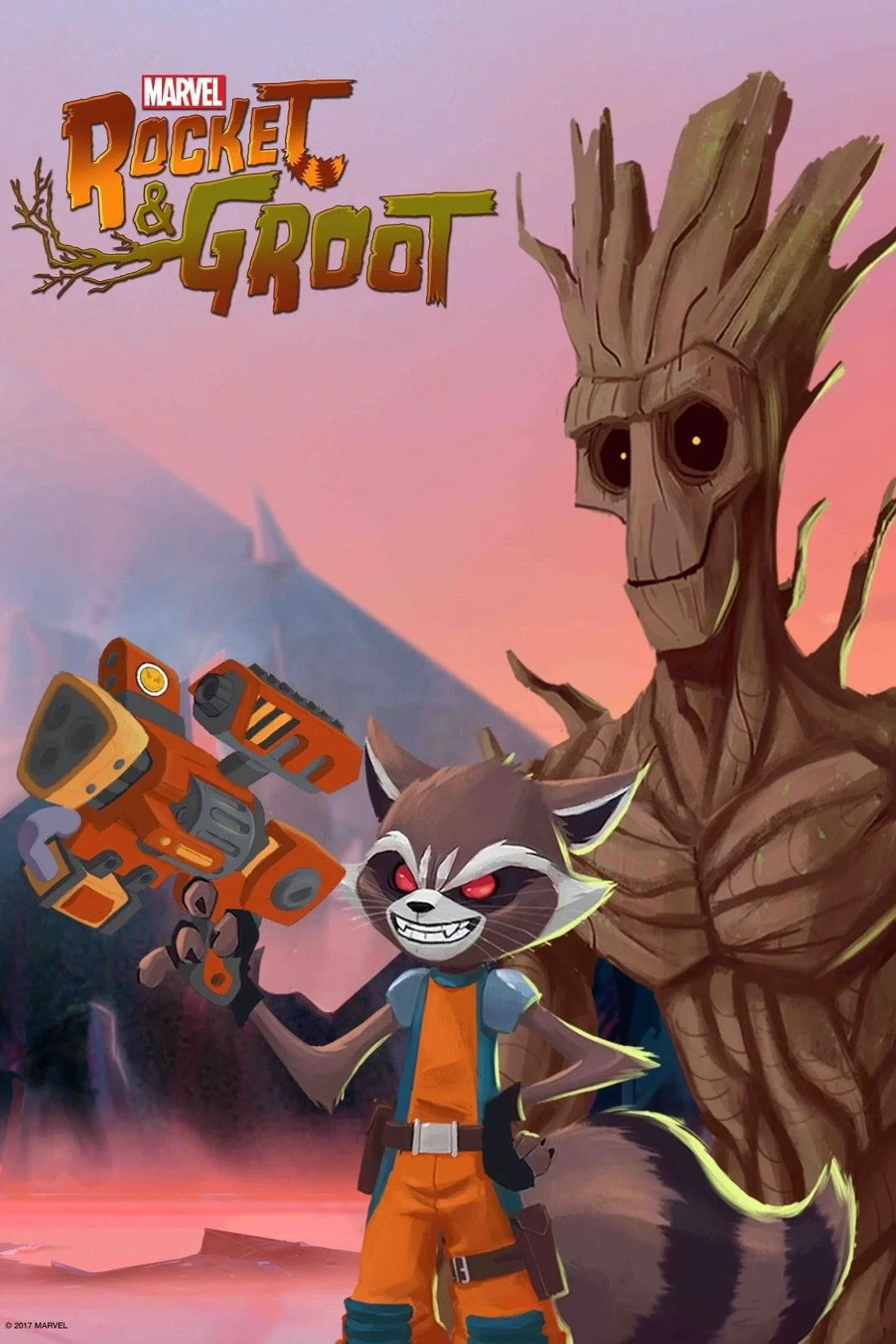 Постер сериалаРакета и Грут